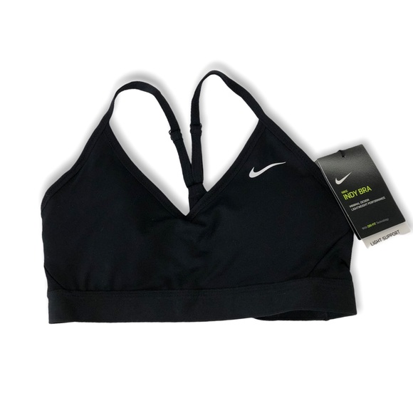 Nike Black Indy Lightweight Dri Fit Sports Bra - Picture 5 of 9